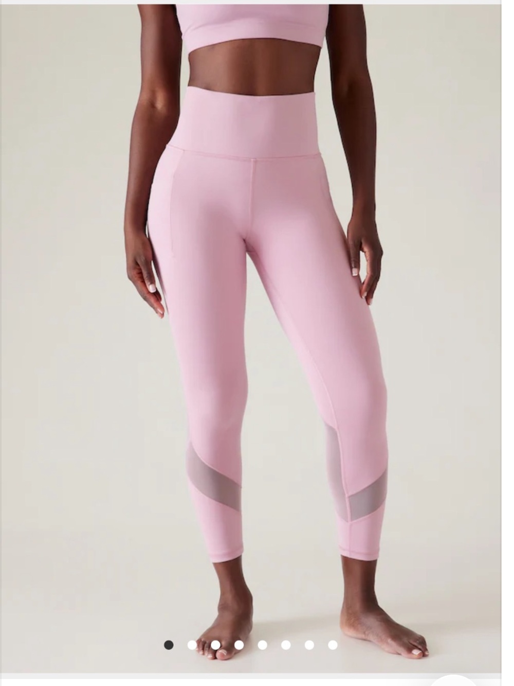 Athleta Salutation Stash Mesh Tights - Pink